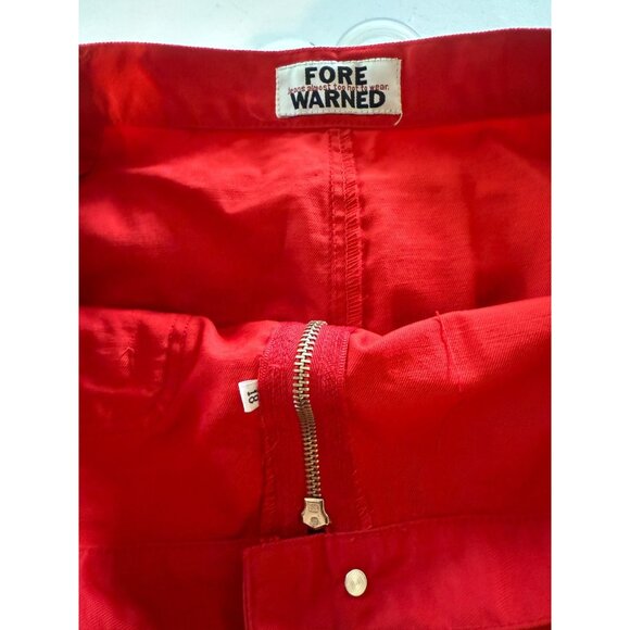 NWT New Red Mini Skirt Short Womens Plus Size 18 Fore Warned Silky Fabric 1X - Picture 4 of 4